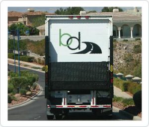 Beyond Distribution Delivery Truck Rear View