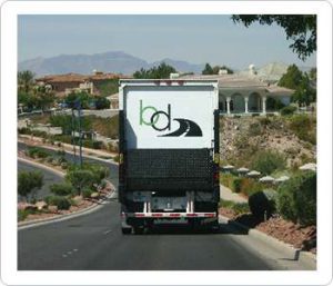 Beyond Distribution Delivery Truck Rear View