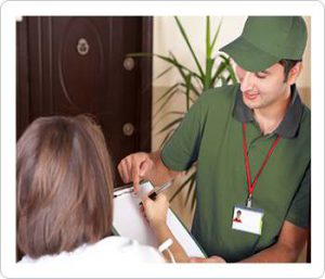Beyond Distribution Delivery Man with customer