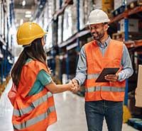 Handshake of agreement seals new warehouse collaboration
